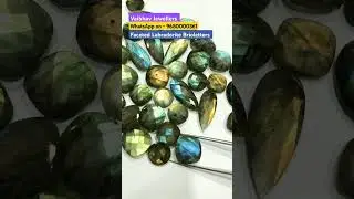 Faceted Labradorite Brioletters #certified #astrology #jaishrishyam #vaibhavjewellers #shorts
