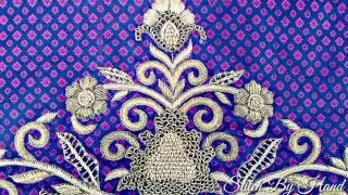 Hand Embroidery,  How To Make Zardozi Spring Hand Embroidery Work
