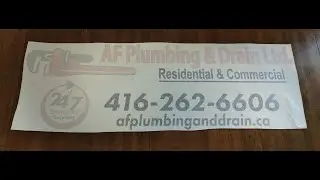 Registration and Premasking Sign Vinyl 2 Colors at UiA Graphics
