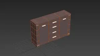 Моделирование широкого комода в 3DS Max 2016. Спальня (Урок №7)