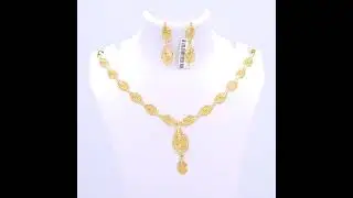 Golden Cascade #shorts #youtubeshorts #jewellery #jewelry #handmadejewelry #goldjewelry #goldset