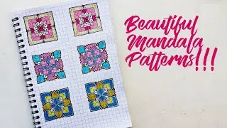 How to make BEAUTIFUL MANDALA PATTERNS!