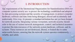 IEEE Paper for Analysis and protection of Computer Networks Security Issues