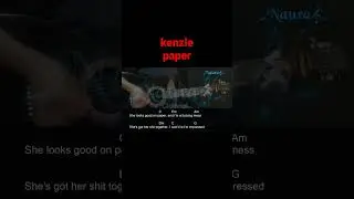 kenzie - paper Guitar Chords Lyrics #shorts