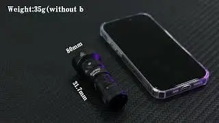 Sofirn SR20 MINI Flashlight 1200lm CSP2323 LED Light 18350 USB C