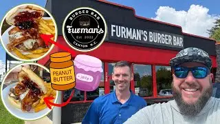 Furman&rsquo;s Burger Bar in Canton, NC for Peanut Butter & Jelly Double Bacon Cheeseburgers! Is it Good? 