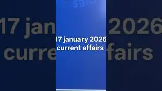 17 january 2026 current affairs #motivation