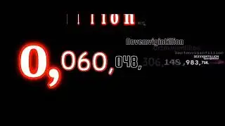 Numbers 0 to 1 Quadragintillion with sounds 2/10