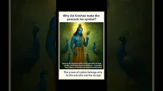 Why Lord Krishna Chose the Peacock Feather | Symbol of Grace & Humility #shorts #ytshorts