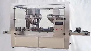 full automatic milk powder canning production line cans sterilizer tunnel auger filling capping MC