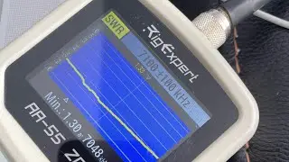 Buckmaster 7 band Ocf test RigExpert on 40 meters ! AA-55 zoom
