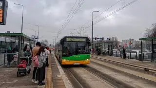 MPK Poznań Linia 190 kierunek Bobrzańska(trasa zmieniona).Solaris Urbino 18lll gen.