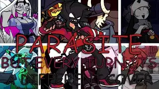 FNF ENTITY Parasite (NEW) But Every Turn A Different Cover Is Used