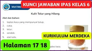 IPAS Kelas 6 Halaman 17 18 Kurikulum Merdeka Percobaan Kulit Telur yang Hilang