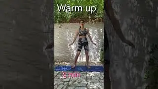 Warm up 2min No jumping قبل تمرین گرم کنیم #warmup #abs