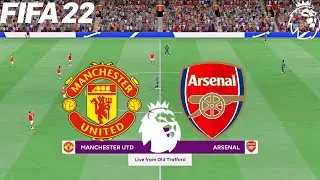 FIFA 22 | Manchester United vs Arsenal - Premier League 2021/22 - Full Gameplay