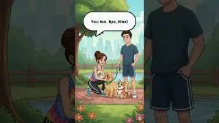 🐶🌳 Dog Walk Small Talk | Easy English #englishconversation #englishforbeginners #learnenglish