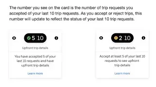 Uber:  An Update to Upfront Trip Information. TOTAL BS CON if you ask me.