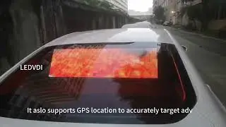 car rear window tranparent led display.whatsapp008618126257352 #web:www.ledvdi.com #carrearadvertise