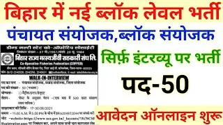 बिहार ब्लॉक लेवल भर्ती 2021||Bihar block level vacancy ||Bihar panchayat level job ||Bihar job