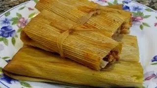 Chicken Tamales Red, Green Sauce, Cheese Tamales, Family Recipe!  How to make tamales!
