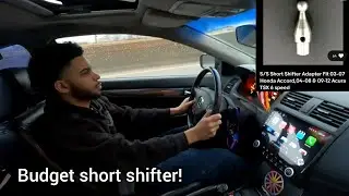 Short shifter adapter install! (V6 accord driving pov)