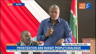 EXPLOSIVE: CS John Mbadi Faces SHARP Fiery Questions from University Students in Meru Budget Forum