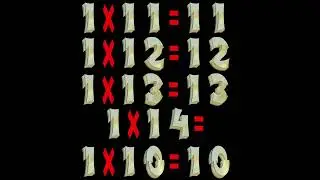 Multiplication Tables 1 Mathematics