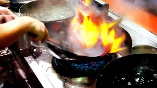 Cooking Fried Fish in the Chinese Wok.