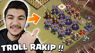 TROLL RAKİP GELDİ !! Klan Savaşı Ligi !! - Clash Of Clans