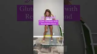 30 second glute workout with a loop resistance band