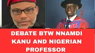 Debate between Nnamdi Kanu and a Nigerian US Professor (SHOCKING) #nnamdikanu