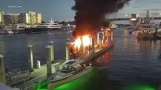 1 dead, 5 hospitalized after boat explosion, dock fire in Fort Lauderdale, Florida