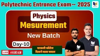 Polytechnic Entrance Exam Preparation 2025 Live Class | Chapter-1 Lec-10 |Mesurement |Raceva Academy