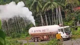 LPG released from LPG bullet (LPG accident)