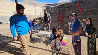 The daily life of Zahra's nomadic family, from washing carpets to caring for goats