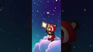 Star Collector &mdash; Adorable Red Panda Gathering Stars with Magic Wand 🌟🦊 | Cute AI Animation