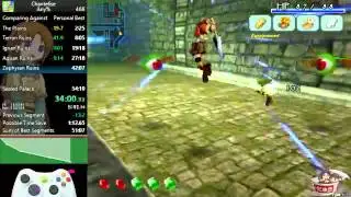 Chantelise Any% Speedrun - 53:22 Real Time (52:54 Game Time)