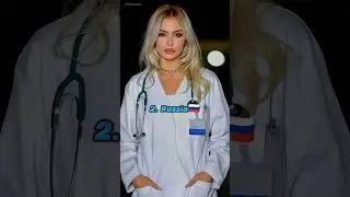 Top 10 Countries WWith Most Beautiful Doctor Uniform  Part - 2 🥼💜🥰 #shorts #uniform
