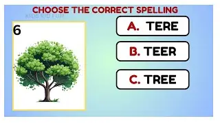 Identify the image and choose the correct spelling | Quiz time | word quiz for kids