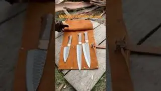 Outdoor kitchen knives set #outdoors #outdoor #outdoorgear #survival #camping #cooking #usa #europe