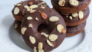Baked Chocolate Almond Donuts Recipe