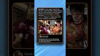 Iron Man's armor, grants superhuman strength, supersonic flight, energy repulsor rays and chest