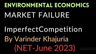 Market Failure||Imperfect Competition||By Varinder Khajuria||For NET JRF, SET Economics||