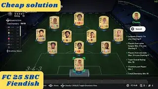 FC 25 (FIFA 25) - Fiendish SBC | League and Nation Hybrid | cheap solution