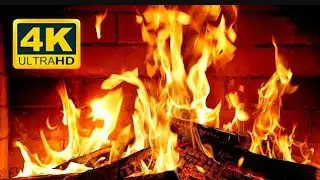 Cozy Fireplace Video with Relaxing Fire Sounds for Sleep | Winter & Christmas Fireplace Ambiance