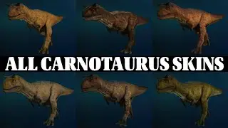 ALL MALE CARNOTAURUS SKINS in Jurassic World Evolution 3 | 4K Showcase 🦖