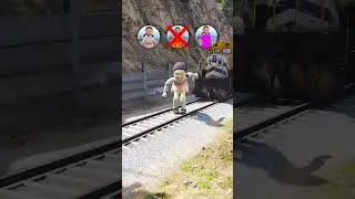 TRAIN CHALLENGE RAINBOW Doll Squid Game in GTA 5 #gta5