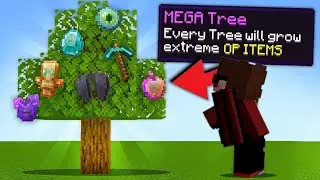 Minecraft But Trees drops are OP Items....🙀 #minecraft #minecraftbutmods 