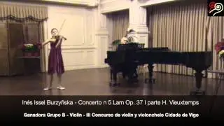 In&eacute;s Issel Burzy&ntilde;ska - Concerto n5 en Lam Op.37 I parte de H. Vieuxtemps